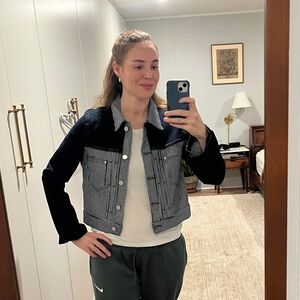 BLDWN Black and Gray Jean Jacket